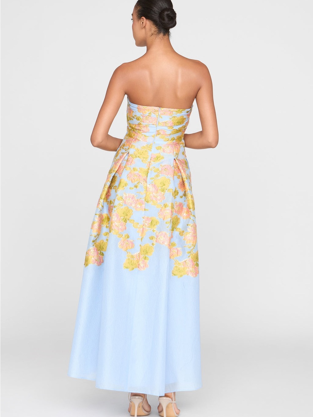 Theia Leia Jacquard Dress Serenity Blue Size 4 NWT - Picture 2 of 13